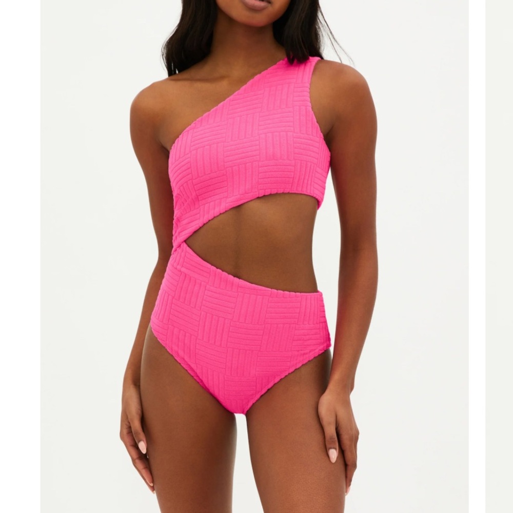 Beach Riot Celine One Piece Strawberry Moon Terry